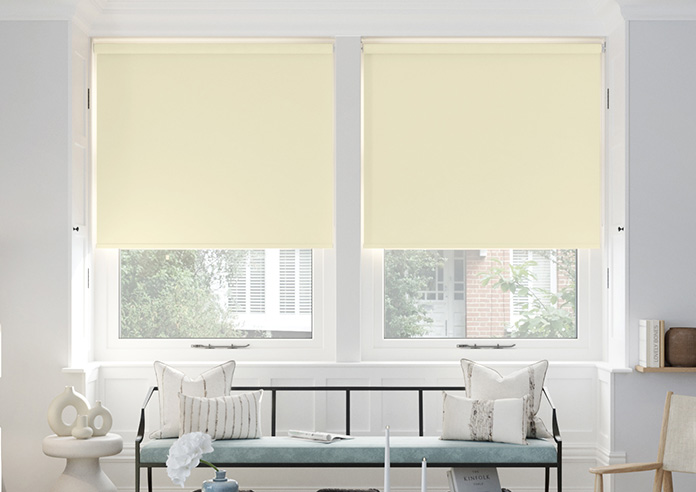 Trinity (Blackout), Oatmeal - Twist&Fit Roller Blind - Image 3